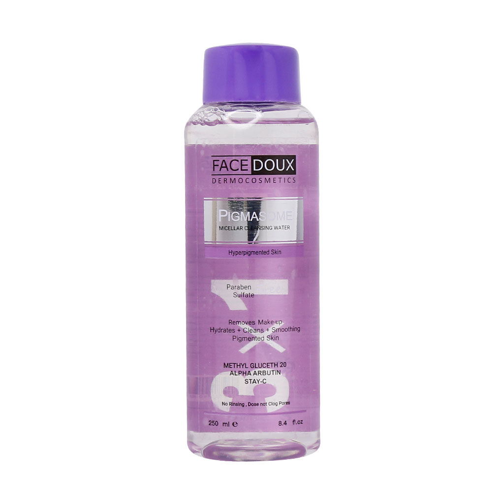 محلول پاک کننده آرایش پیگمازوم فیس دوکس 3 Facedoux Pigmasome Micellar Cleansing Water - داروخانه آنلاین بوکان
