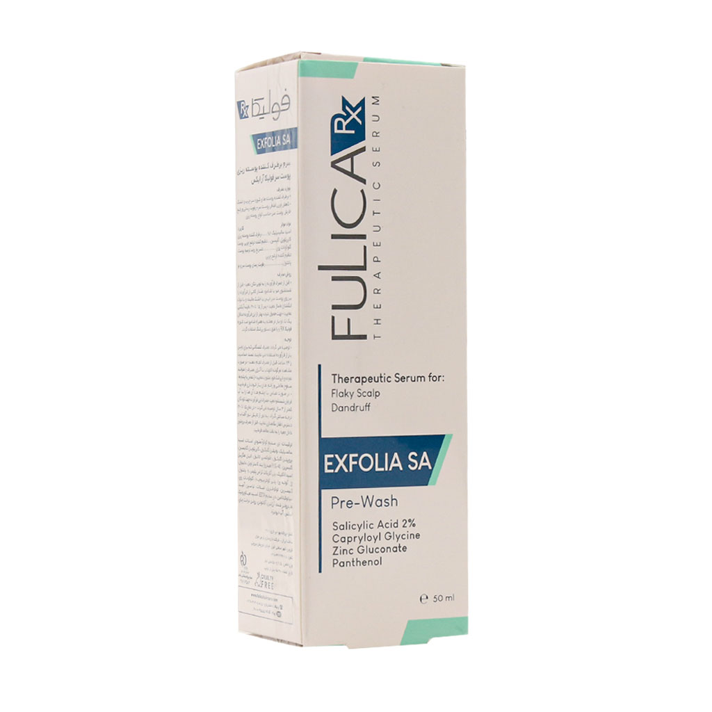 سرم رفع پوسته ریزی سر اکسفولیا اس ای فولیکا 3 Fulica Rx Exfolia Sa Flaky Scalp Dandruff Serum 200 Ml - داروخانه آنلاین بوکان
