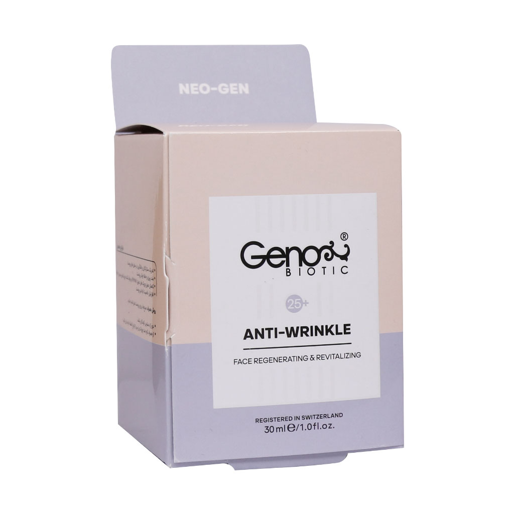 کرم ضد چروک روز +25 سال ژنوبایوتیک 3 Geno Biotic Above 25 Years Anti Wrinkle Day Cream 30 ml - داروخانه آنلاین بوکان