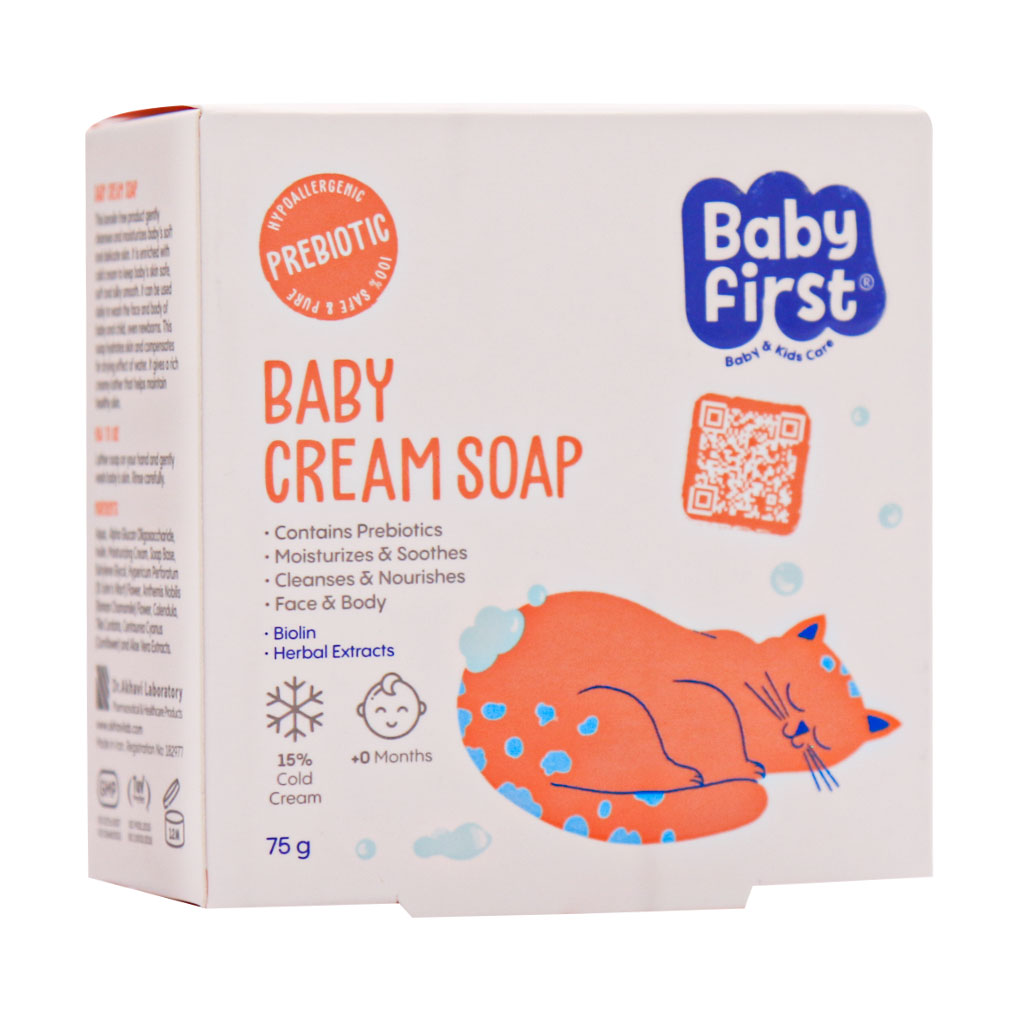 صابون بچه کرم دار بیبی فرست 3 Seagull Baby Cream Soap 75 g 1 - داروخانه آنلاین بوکان