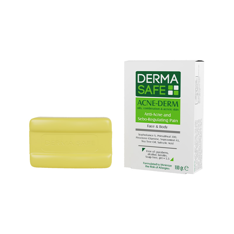 پن پوست های چرب مختلط و دارای آکنه درماسیف 3 پن پوست چرب مختلط و دارای آکنه درماسیف، به طور ویژه ای پوست را پاکسازی کرده و تمام باکتری، آلودگی و قارچ را از بین می برد و موجب التیام پوست می شود. این محصول فاقد مواد صابونی و الکل میباشد.