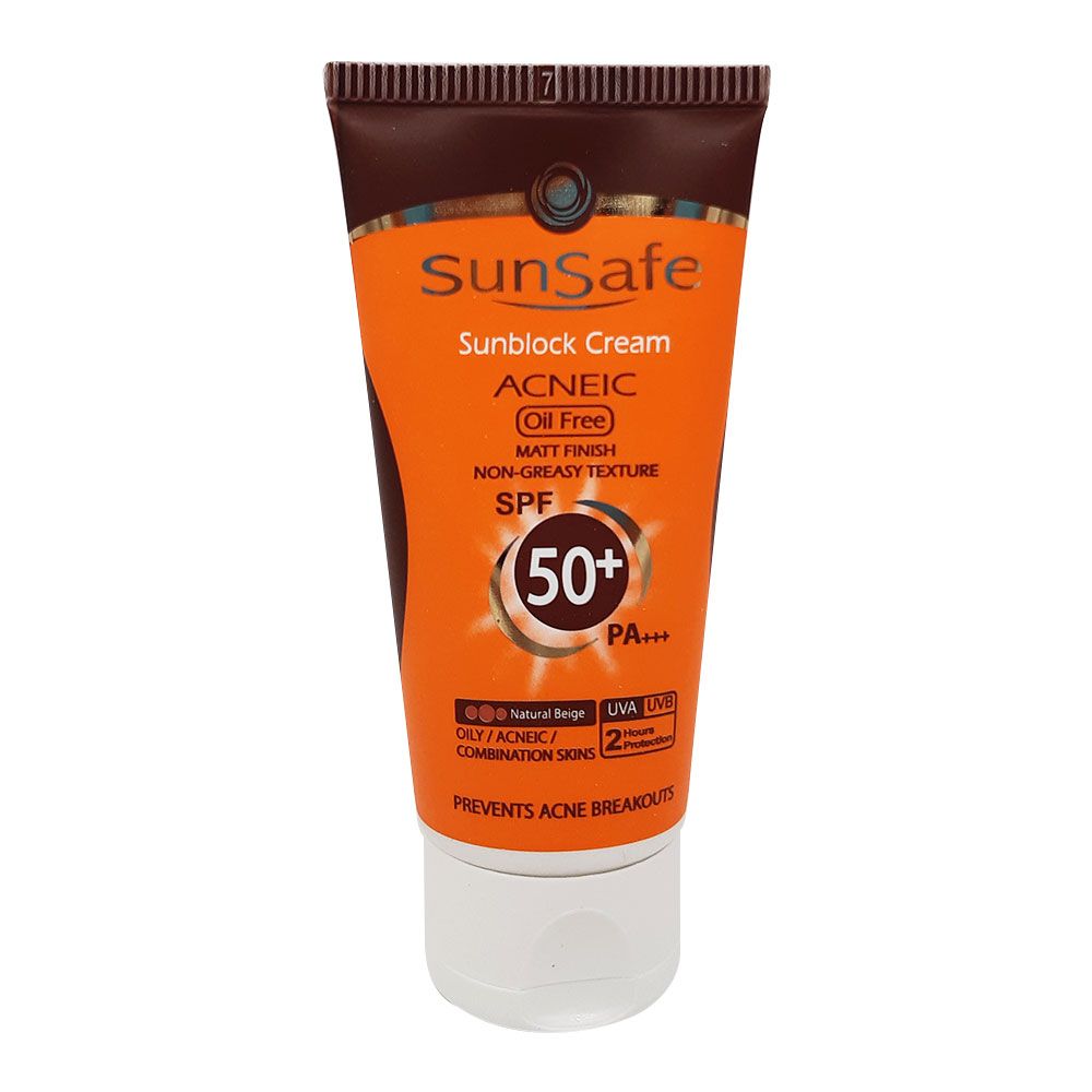 كرم ضد آفتاب رنگی آنتی آکنه +SPF 50 سان سیف | بژ طبیعی 3 كرم ضد آفتاب بژ طبیعی آنتی آکنه سان سیف، دارای فاکتور حفاظتی SPF 50 میباشد و از پوست های ملتهب و جوش دار در برابر آفتاب محافظت و مانع از آسیب رساندن به پوست می شود.