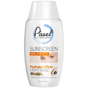 کرم ضد آفتاب دور چشم و صورت بژ روشن SPF35 پیکسل